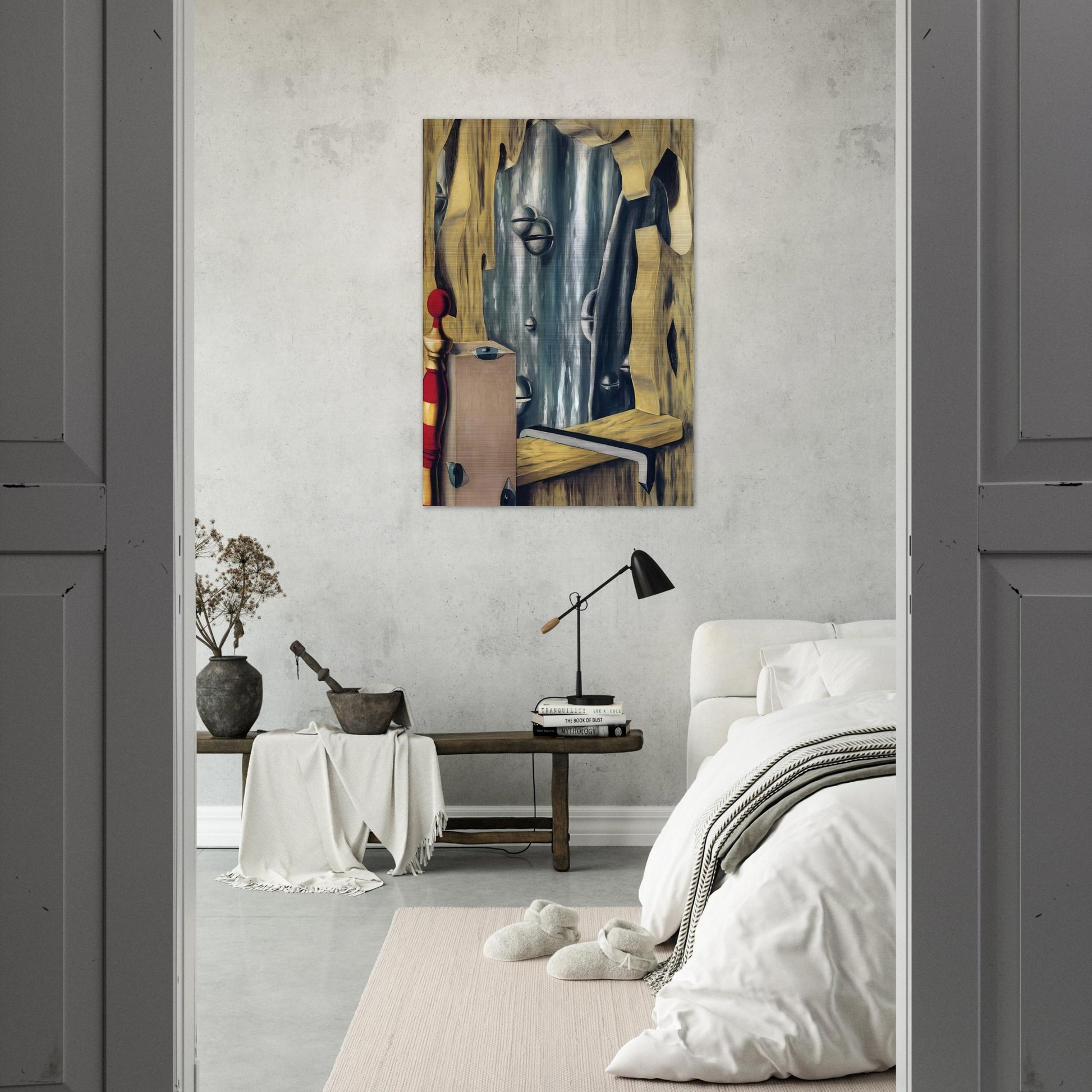 THE SILVER GAP 1926 - Rene Magritte Brushed Aluminum Print - 70x100 cm / 28x40 inches | Rene Magritte Aluminum Print | Rene Magritte Prints