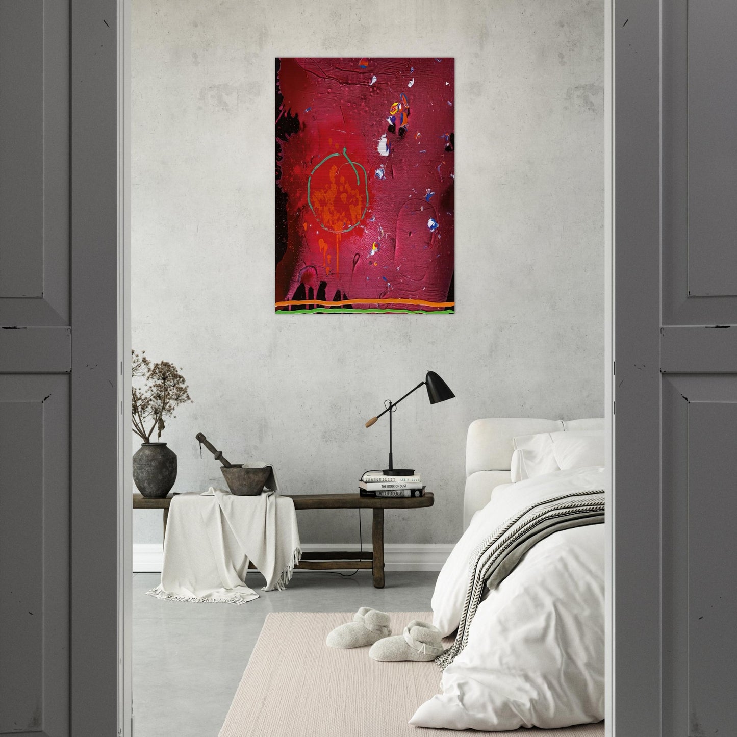 One Life - 5.11.07 - 2007 - John Hoyland Brushed Aluminum Print - 70x100 cm / 28x40 inches | John Hoyland Aluminum Print | John Hoyland Prints