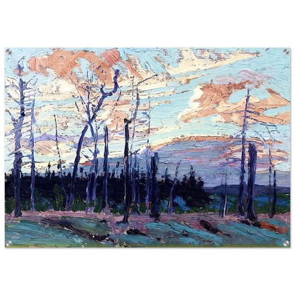 BURNT LAND AT SUNSET 1915 - Tom Thomson Acrylic Print - 70x100 cm / 28x40″ inches