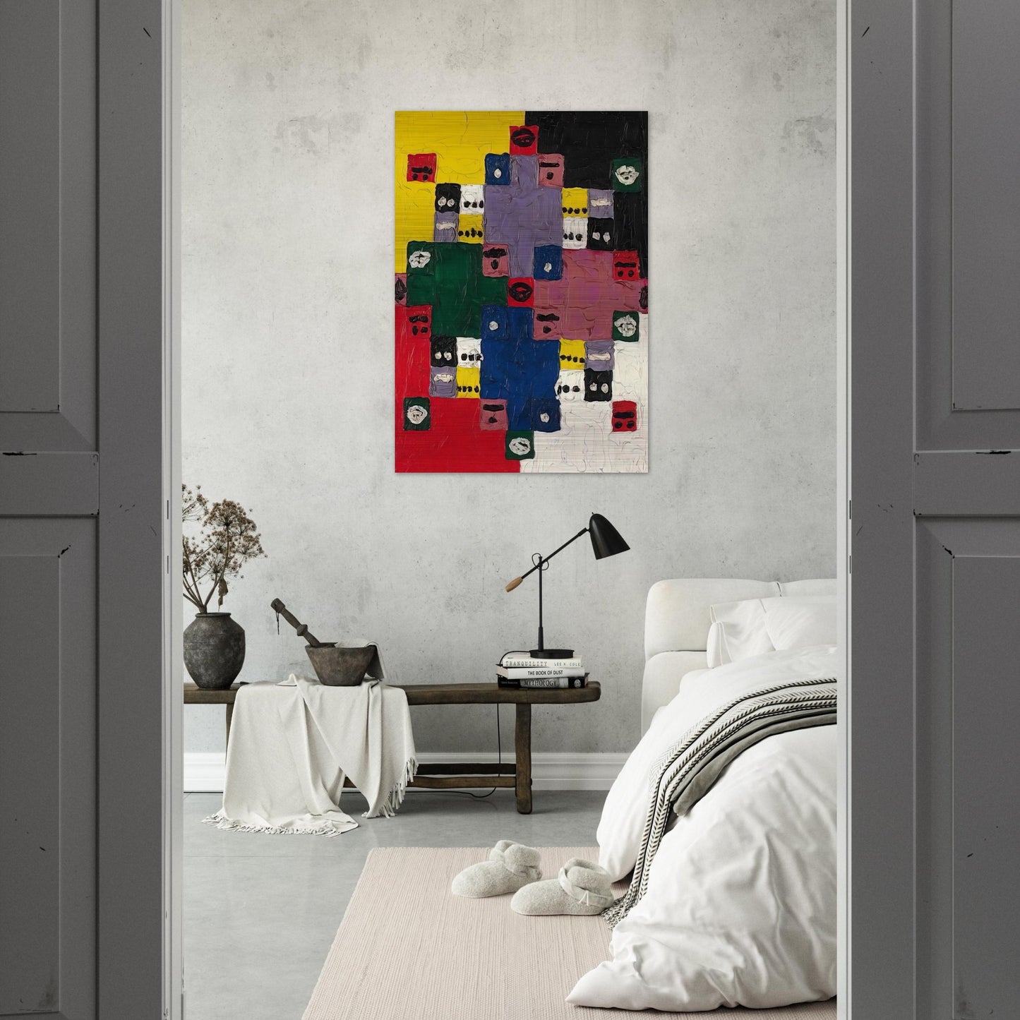 Magic 14 - 1960 - Alfred Jensen Brushed Aluminum Print - 70x100 cm / 28x40 inches | Alfred Jensen Aluminum Print | Alfred Jensen Prints