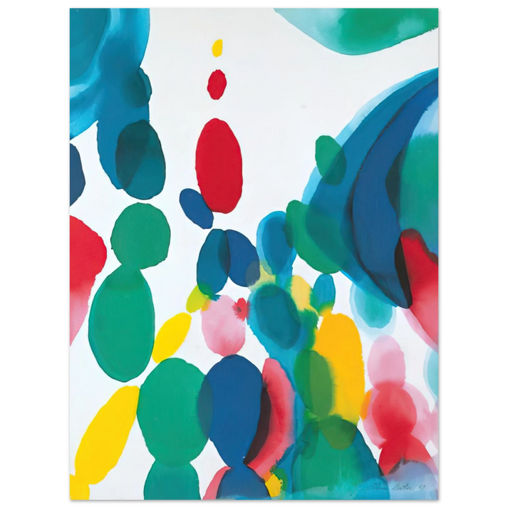 Alice Baber - Abstract Composition  75x100 cm / 30x40inches Fine Art Poster