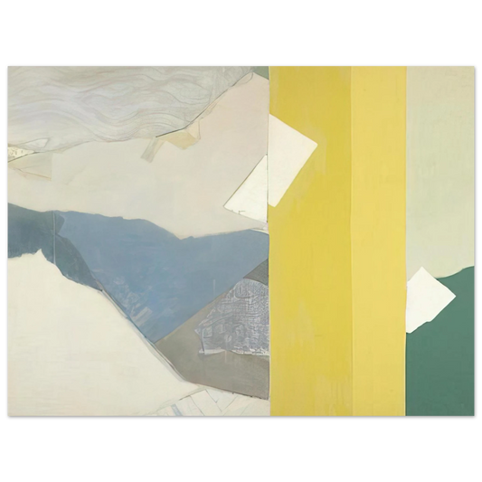 Kenzo Okada - Three Whites - 1963  75x100 cm / 30x40inches Fine Art Poster