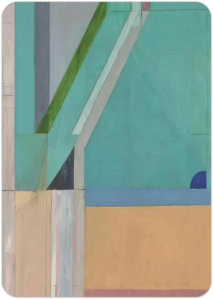 Ocean Park #40 By Richard Diebenkorn Pack of 10 Post Cards | Richard Diebenkorn Post Cards | A6 (10.5 x 14.8 cm) - 4.1 x 5.8 inches