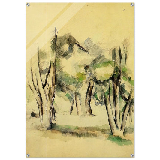 Trees - Paul Cézanne Acrylic Print - 70x100 cm / 28x40″ inches