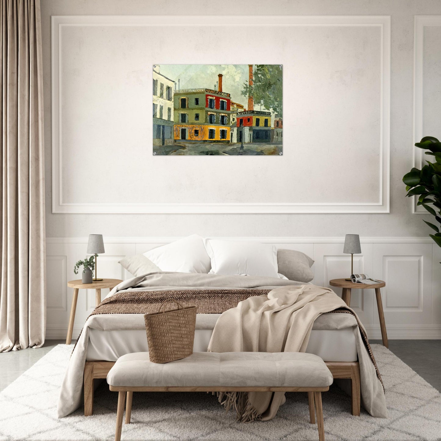 FACTORY - Maurice Utrillo Acrylic Print - 70x100 cm / 28x40″ inches | Maurice Utrillo Wall Art | Maurice Utrillo Prints