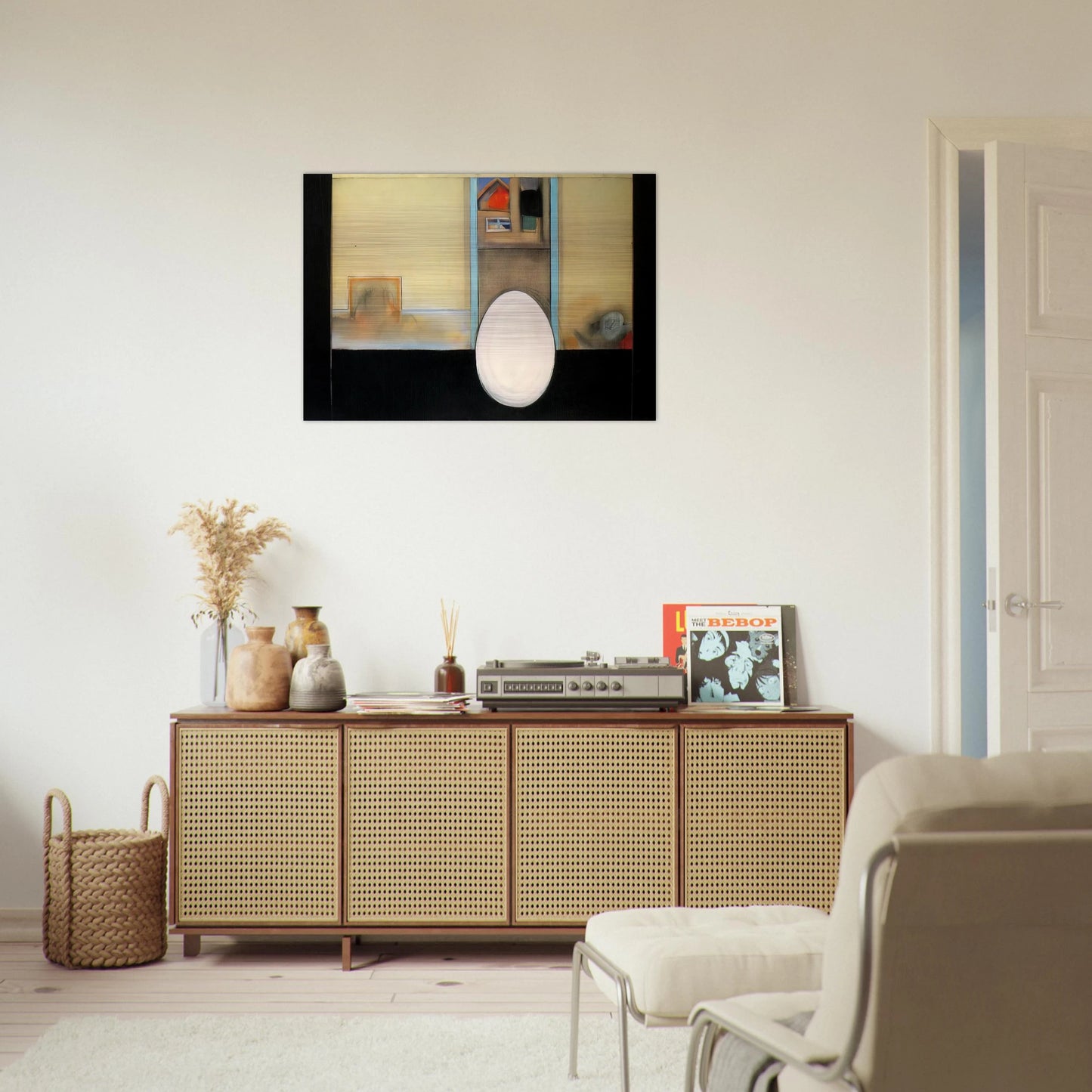 The House - Feminist Art - Miriam Schapiro Brushed Aluminum Print - 70x100 cm / 28x40 inches | Miriam Schapiro Aluminum Print | Miriam Schapiro Prints