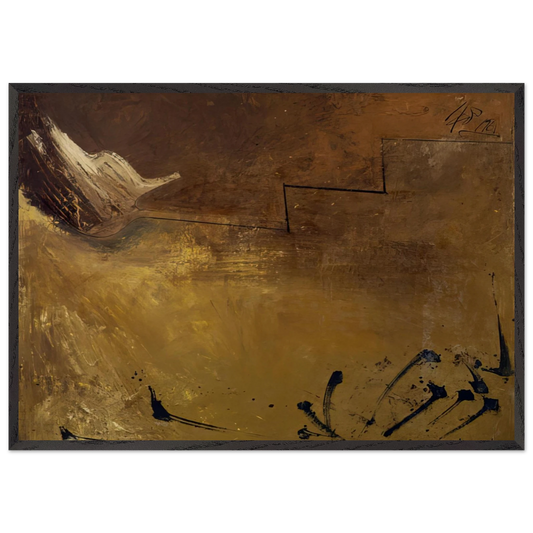Sebastopol Autumn - 1961 - Hassel Smith 70x100 cm / 28x40 inches Framed Art Print – Black Wooden Frame