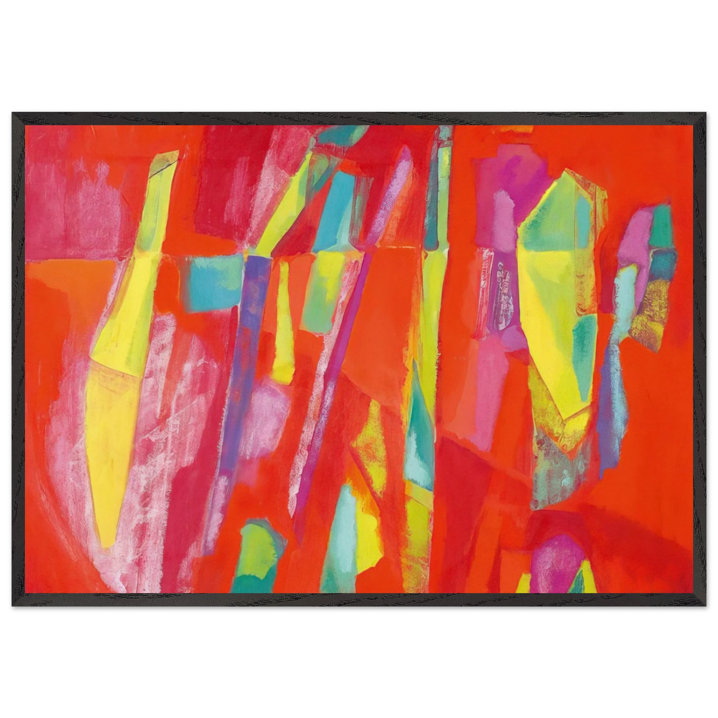 Sem titulo - 1954 - Menez 70x100 cm / 28x40 inches Framed Art Print – Black Wooden Frame