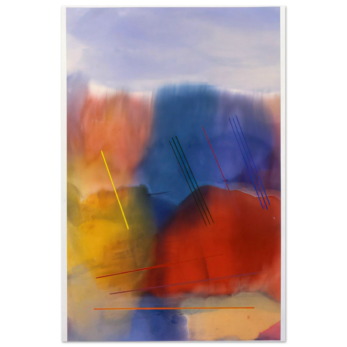 Free Spirit - 1991 - Ronnie Landfield Art Prints - 100x150 cm / 40x60″ inches | Ronnie Landfield Poster | Ronnie Landfield Prints