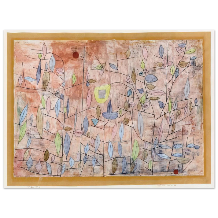 Paul Klee - SPARSE FOLIAGE 1934  75x100 cm / 30x40inches Fine Art Poster
