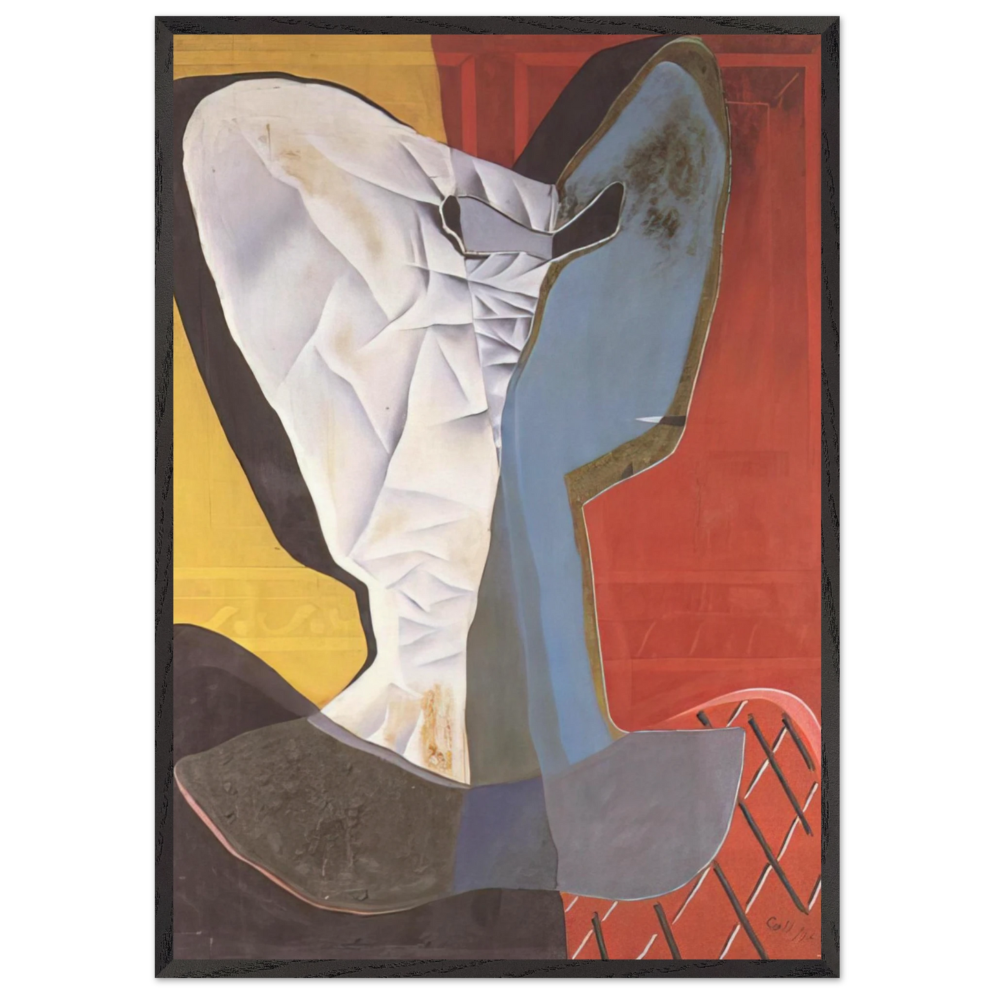 HARLEQUIN 1927 - Salvador Dali 70x100 cm / 28x40 inches Framed Art Print – Black Wooden Frame