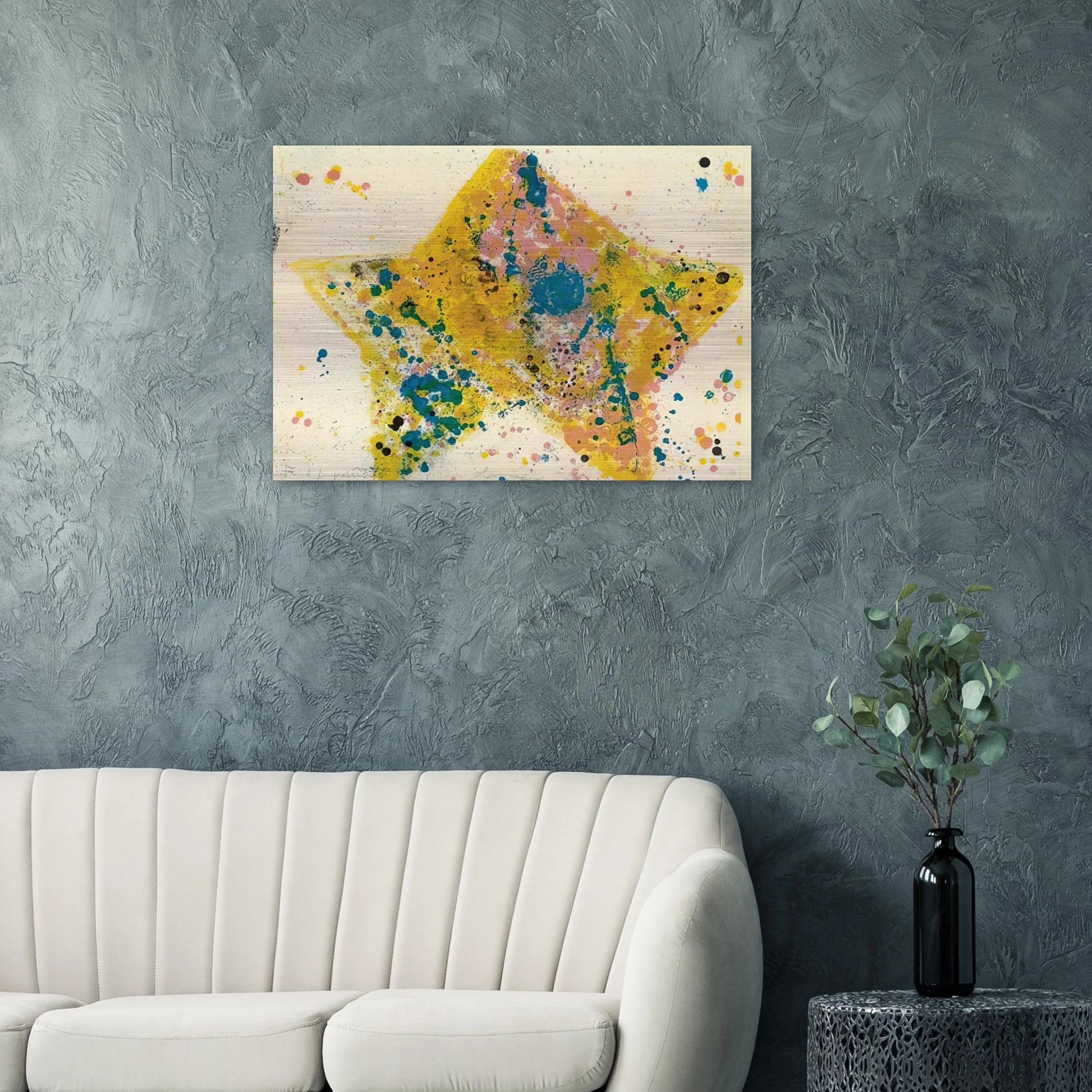 Star - Sam Francis Brushed Aluminum Print - 70x100 cm / 28x40 inches | Sam Francis Aluminum Print | Sam Francis Prints