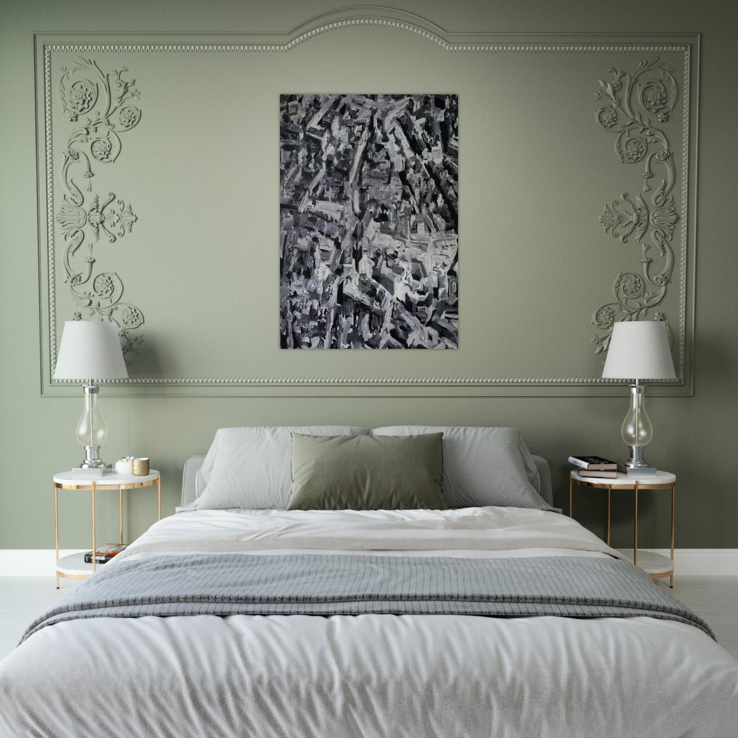 TOWNSCAPE F 1968 - Gerhard Richter Brushed Aluminum Print - 70x100 cm / 28x40 inches | Gerhard Richter Aluminum Print | Gerhard Richter Prints