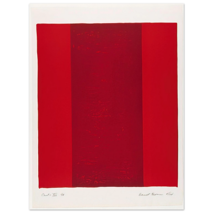 Barnett Newman - Canto XVI  75x100 cm / 30x40inches Fine Art Poster