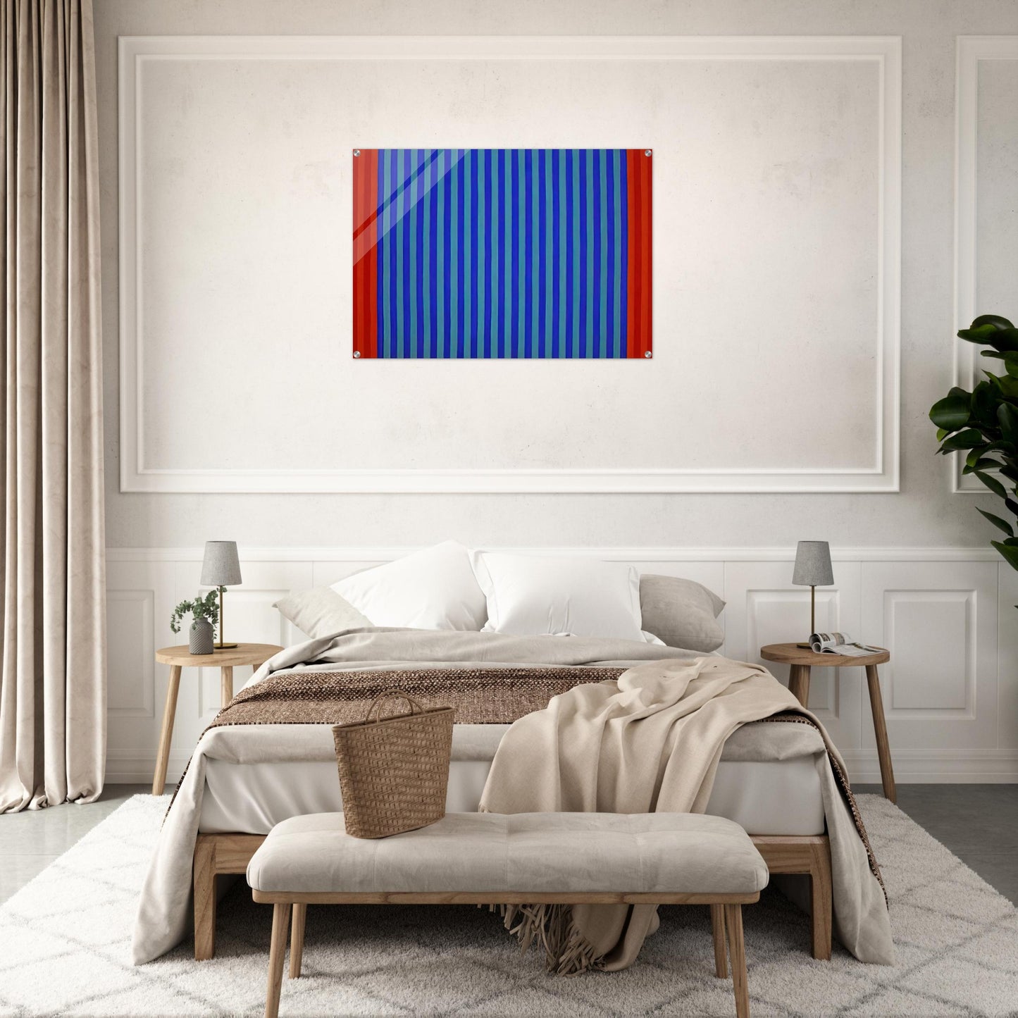 Untitled - 1962 - Gene Davis Acrylic Print - 70x100 cm / 28x40″ inches | Gene Davis Wall Art | Gene Davis Prints