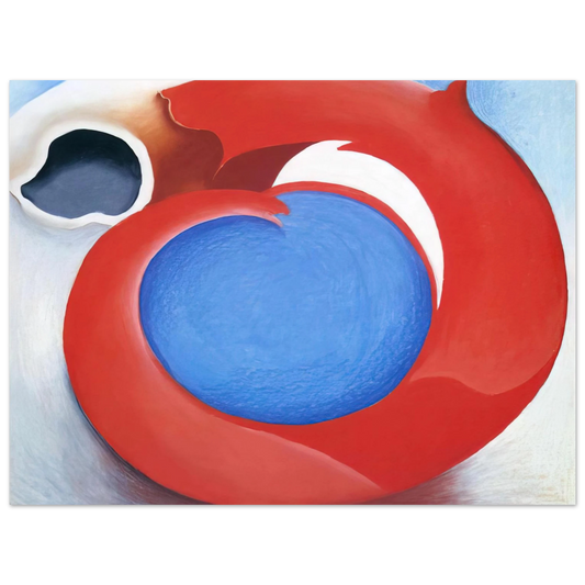 Georgia O'Keeffe - Goat's Horn With Red Fine Art Poster