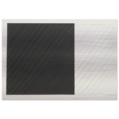 Untitled - 1991 - Pierre Soulages Brushed Aluminum Print - 70x100 cm / 28x40 inches | Pierre Soulages Aluminum Print | Pierre Soulages Prints