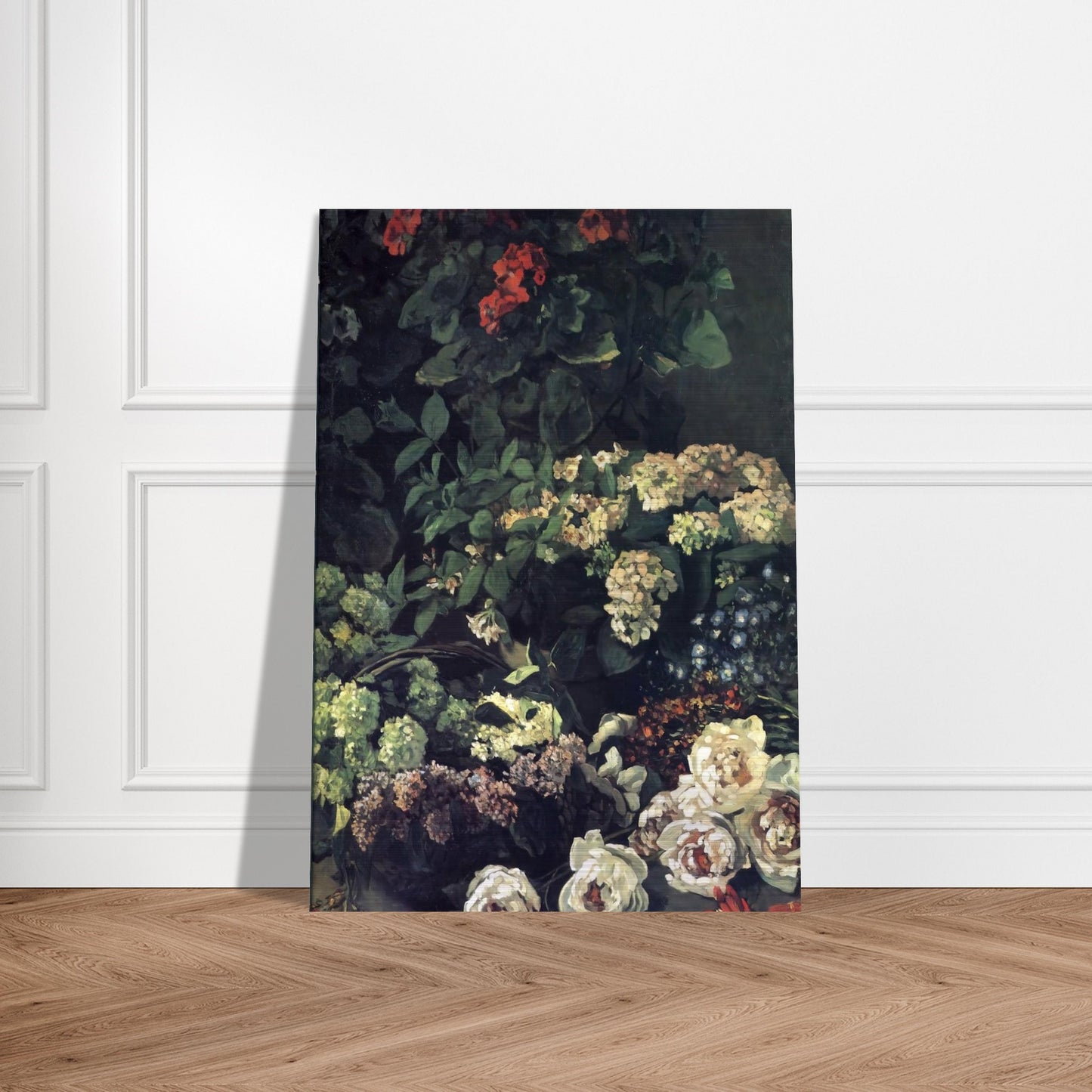 Spring Flowers - claude monet Brushed Aluminum Print - 70x100 cm / 28x40 inches | claude monet Aluminum Print | claude monet Prints