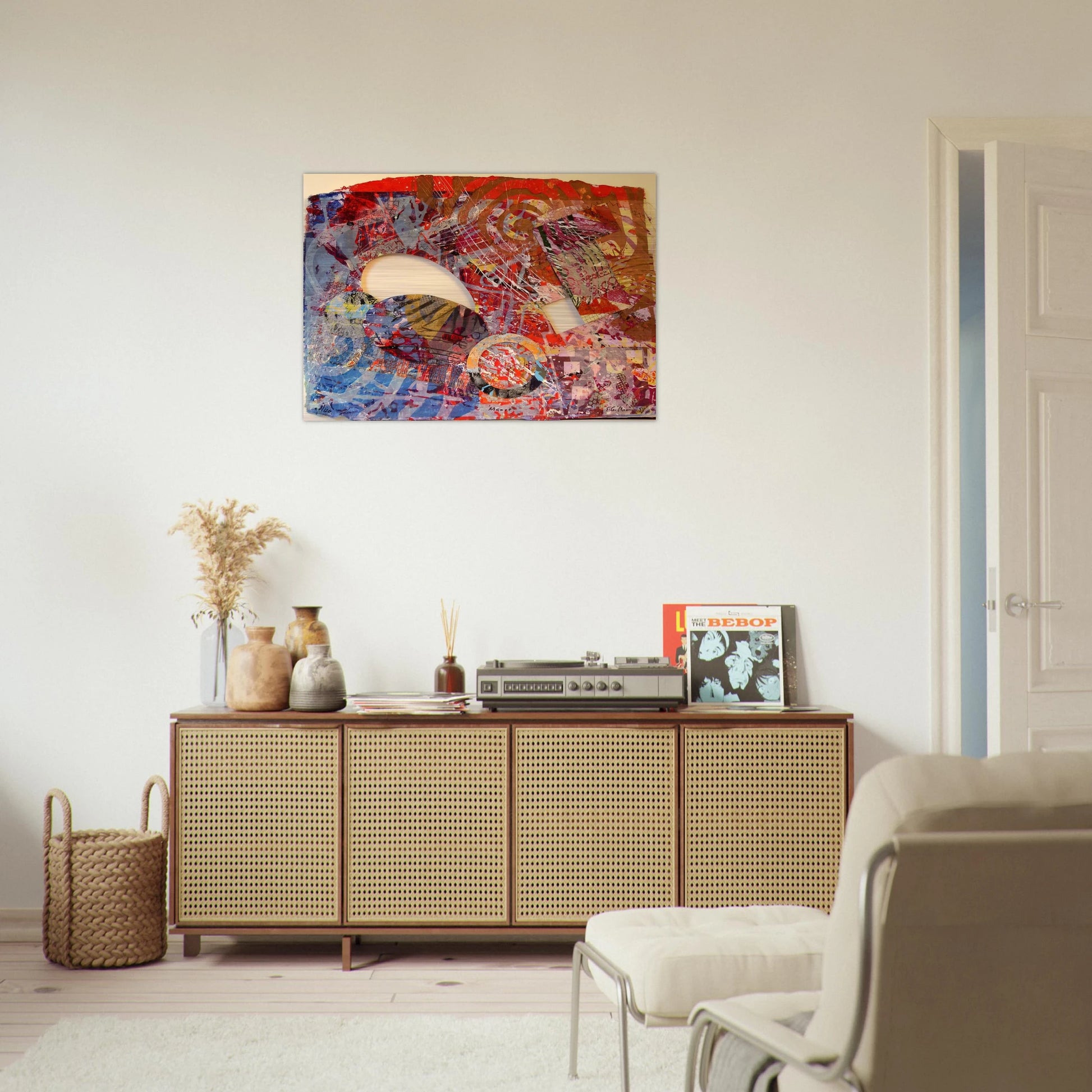 Manet III - Sam Gilliam Brushed Aluminum Print - 70x100 cm / 28x40 inches | Sam Gilliam Aluminum Print | Sam Gilliam Prints
