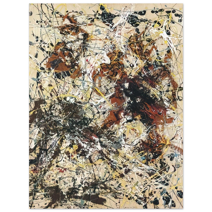 Jackson Pollock - NUMBER 12 1949  75x100 cm / 30x40inches Fine Art Poster