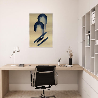 Blue-04 - Georgia O'Keeffe Brushed Aluminum Print - 70x100 cm / 28x40 inches | Georgia O'Keeffe Aluminum Print | Georgia O'Keeffe Prints
