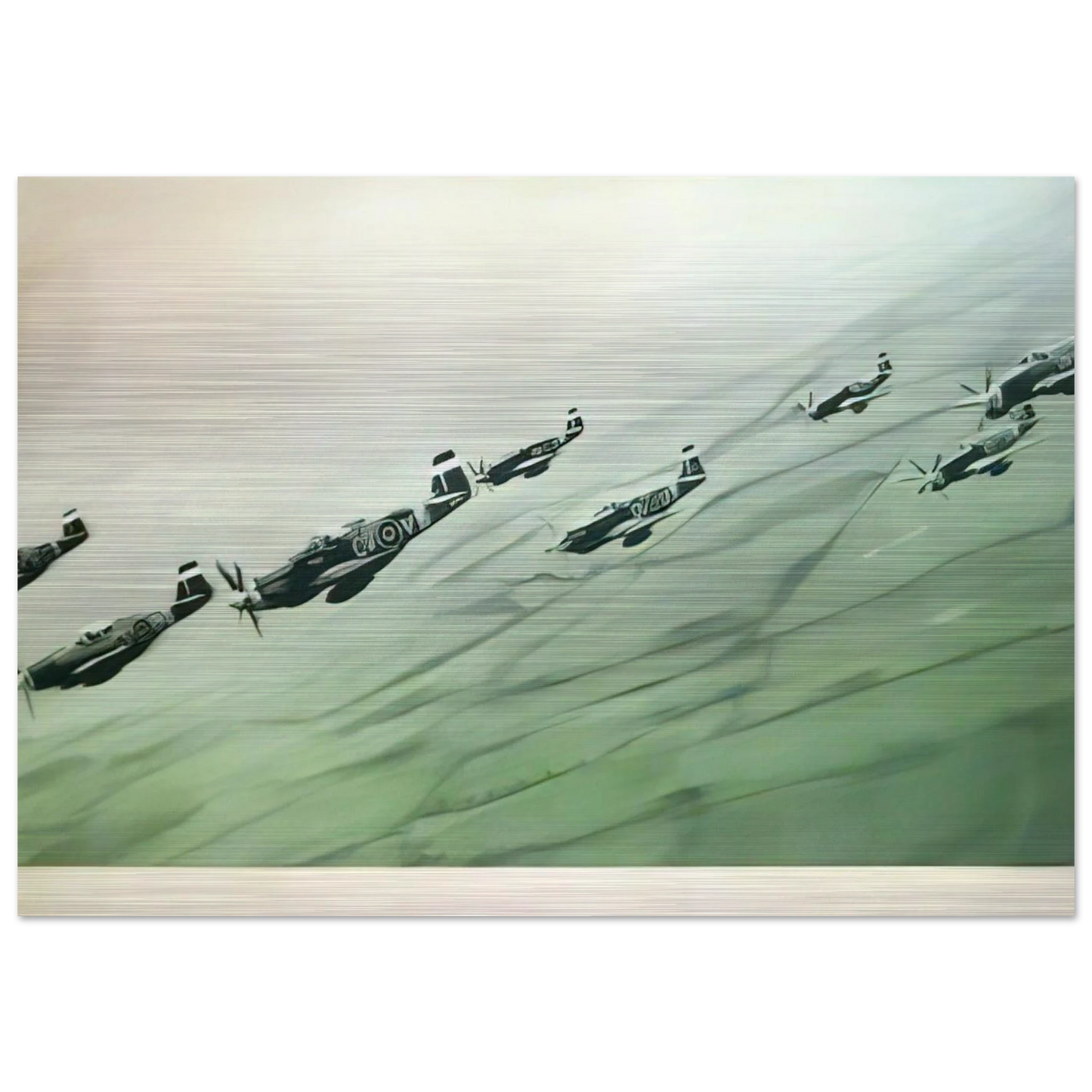 MUSTANG STAFFEL 1964 - Gerhard Richter Brushed Aluminum Print - 70x100 cm / 28x40 inches | Gerhard Richter Aluminum Print | Gerhard Richter Prints