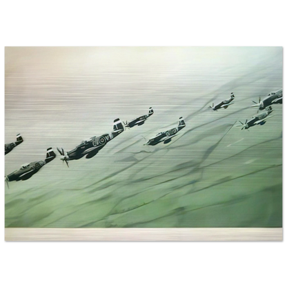 MUSTANG STAFFEL 1964 - Gerhard Richter Brushed Aluminum Print - 70x100 cm / 28x40 inches | Gerhard Richter Aluminum Print | Gerhard Richter Prints