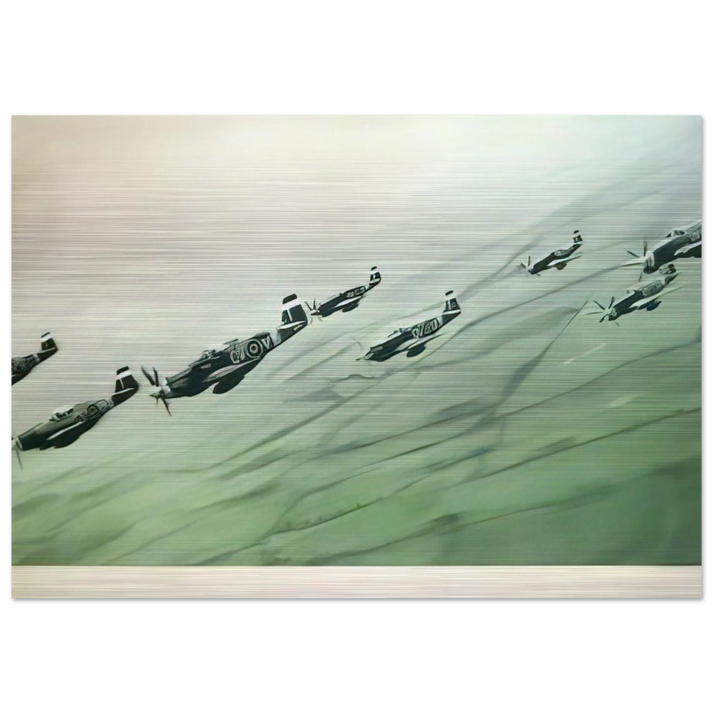 MUSTANG STAFFEL 1964 - Gerhard Richter Brushed Aluminum Print - 70x100 cm / 28x40 inches | Gerhard Richter Aluminum Print | Gerhard Richter Prints