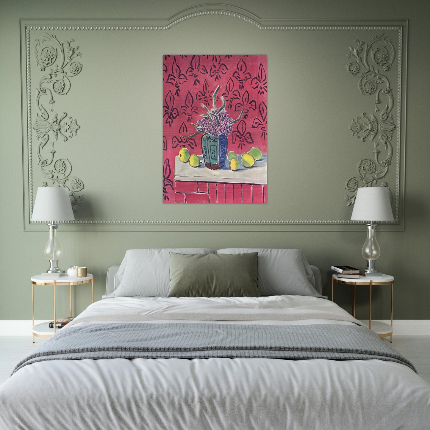 STILL LIFE WITH LEMONS 1943 - Henri Matisse Brushed Aluminum Print - 70x100 cm / 28x40 inches | Henri Matisse Aluminum Print | Henri Matisse Prints
