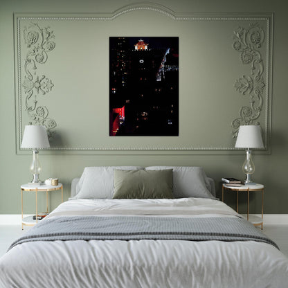 New York Night - Georgia O'Keeffe Brushed Aluminum Print - 70x100 cm / 28x40 inches | Georgia O'Keeffe Aluminum Print | Georgia O'Keeffe Prints
