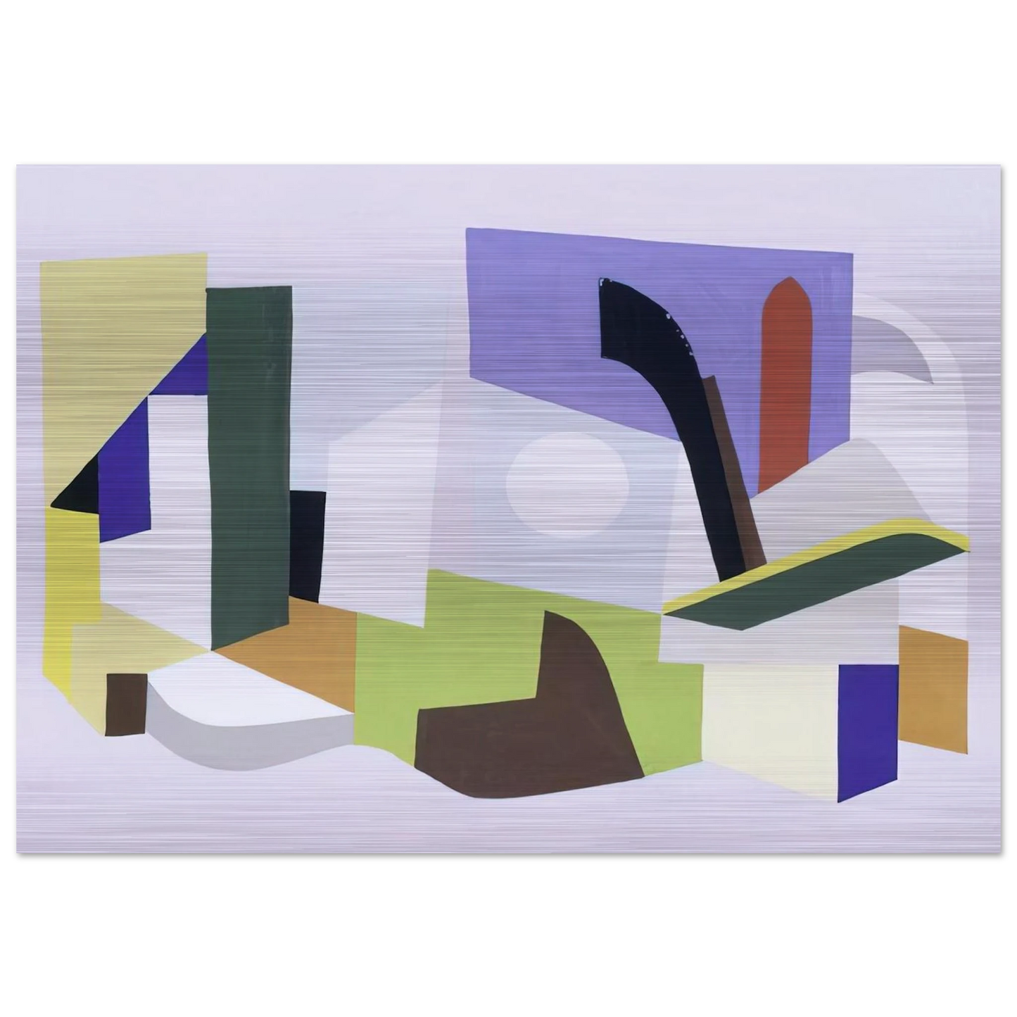 Untitled N.Y. World's Fair - 1939 - Ad Reinhardt Brushed Aluminum Print - 70x100 cm / 28x40 inches | Ad Reinhardt Aluminum Print | Ad Reinhardt Prints