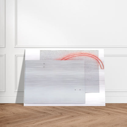 Guará's Eye - White - 1984 - Lygia Pape Brushed Aluminum Print - 70x100 cm / 28x40 inches | Lygia Pape Aluminum Print | Lygia Pape Prints