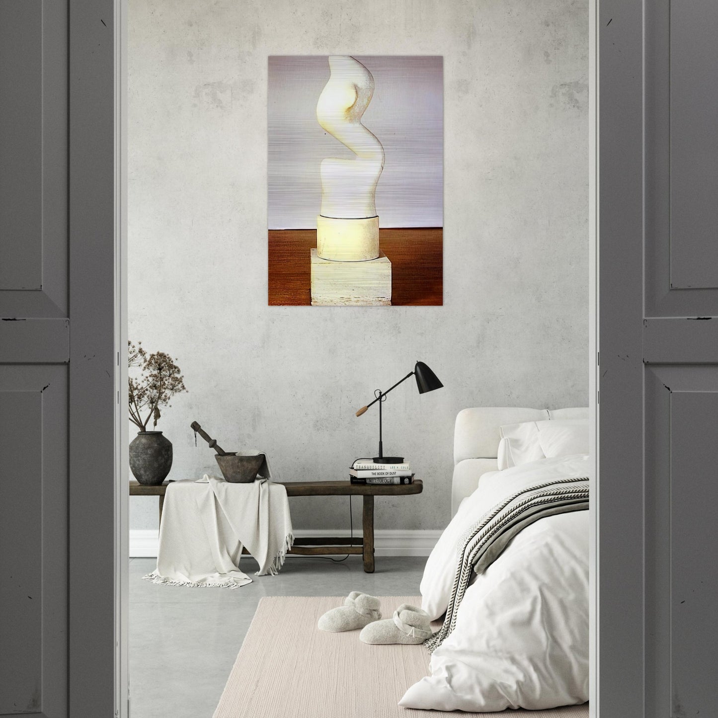 Rising Up S elevant - Jean Arp Brushed Aluminum Print - 70x100 cm / 28x40 inches | Jean Arp Aluminum Print | Jean Arp Prints