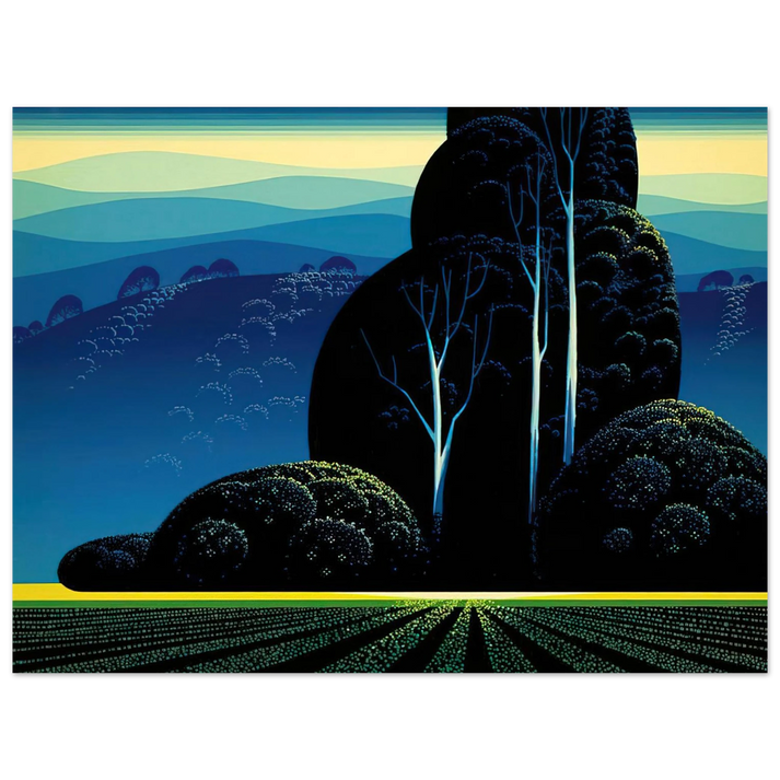 Eyvind Earle - Even Tide  75x100 cm / 30x40inches Fine Art Poster