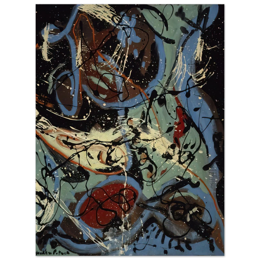 Jackson Pollock - COMPOSITION WITH POURING II  75x100 cm / 30x40inches Fine Art Poster