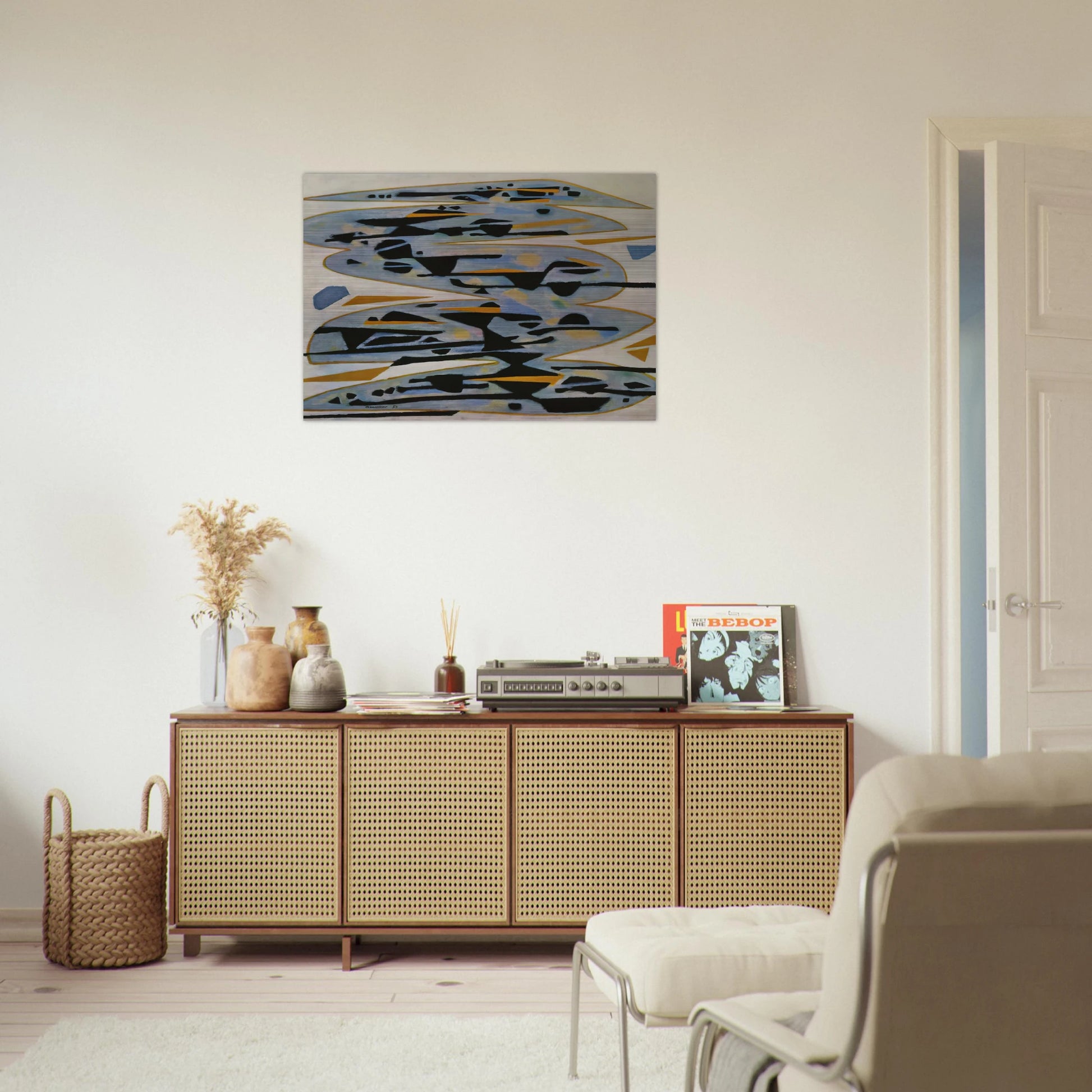 Morte eau - 1954 - Alfred Manessier Brushed Aluminum Print - 70x100 cm / 28x40 inches | Alfred Manessier Aluminum Print | Alfred Manessier Prints