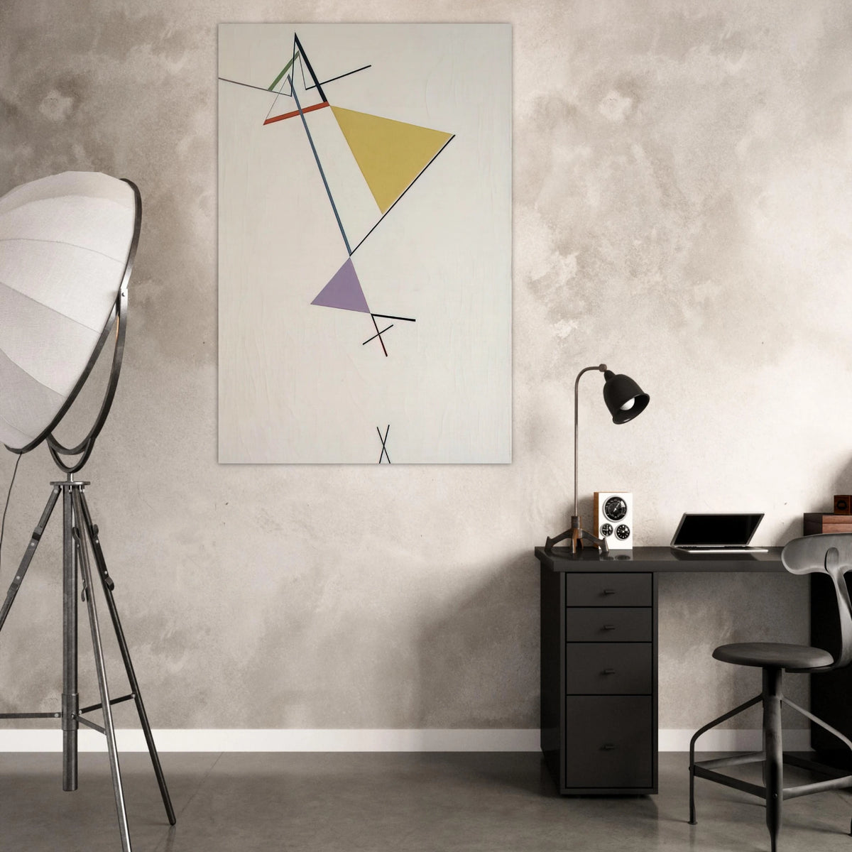 Desarrollo del triángulo - 1951 - Tomas Maldonado Art Prints - 100x150 cm / 40x60″ inches | Tomas Maldonado Poster | Tomas Maldonado Prints