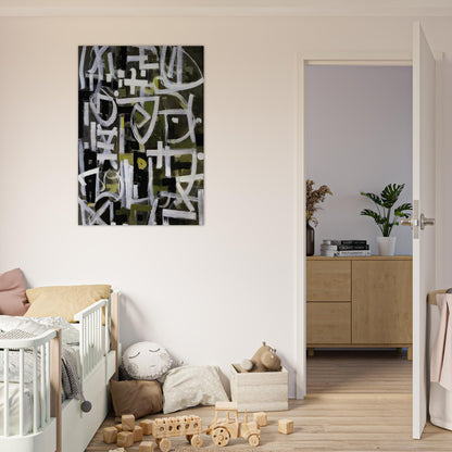 Number 2 - 1950 - Bradley Walker Tomlin Brushed Aluminum Print - 70x100 cm / 28x40 inches | Bradley Walker Tomlin Aluminum Print | Bradley Walker Tomlin Prints