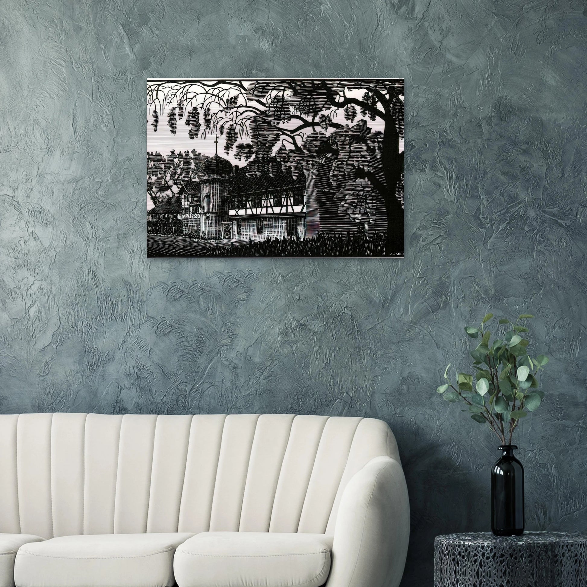 ESCHER (12) - MC Escher Brushed Aluminum Print - 70x100 cm / 28x40 inches | MC Escher Aluminum Print | MC Escher Prints