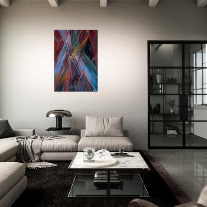 Colorful Flashes - Konrad Zuse Brushed Aluminum Print - 70x100 cm / 28x40 inches | Konrad Zuse Aluminum Print | Konrad Zuse Prints