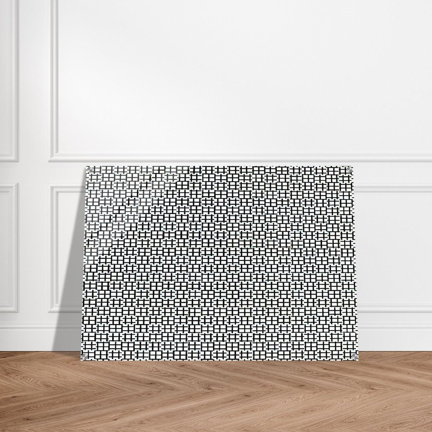 Untitled Verticals and Horizontals - 1970 - Francois Morellet Acrylic Print - 70x100 cm / 28x40″ inches