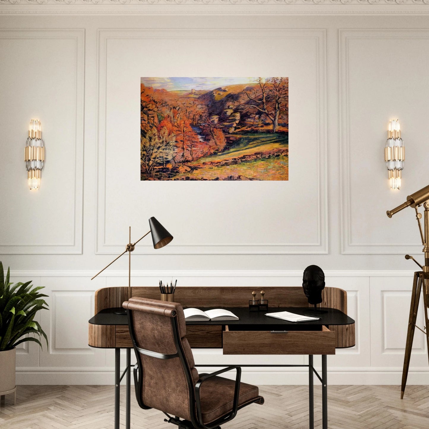 Madness Ravine, Crozant - Armand Guillaumin Brushed Aluminum Print - 70x100 cm / 28x40 inches | Armand Guillaumin Aluminum Print | Armand Guillaumin Prints