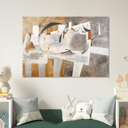 August 1956 Val d'Orcia - 1956 - Ben Nicholson Acrylic Print - 70x100 cm / 28x40″ inches | Ben Nicholson Wall Art | Ben Nicholson Prints