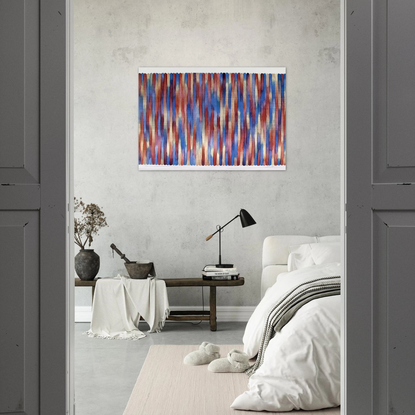 Banjo - 1981 - Gene Davis Brushed Aluminum Print - 70x100 cm / 28x40 inches | Gene Davis Aluminum Print | Gene Davis Prints
