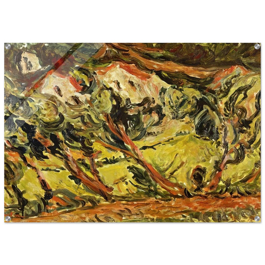 CERET LANDSCAPE 1 - Chaim Soutine Acrylic Print - 70x100 cm / 28x40″ inches