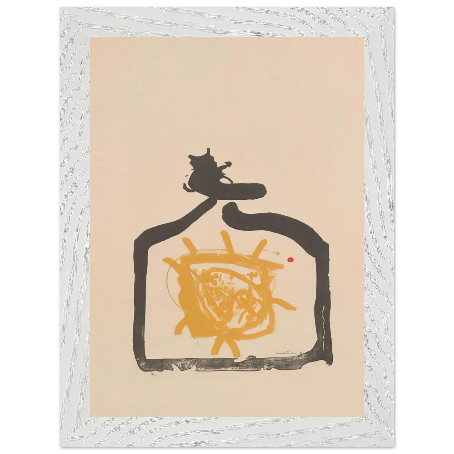 Helen Frankenthaler - May 26th Backwards - 1961 Wall art - A1 (59.4 x 84.1  cm) - Premium Wooden Framed Poster With Fine Art Paper-canvas - White frame