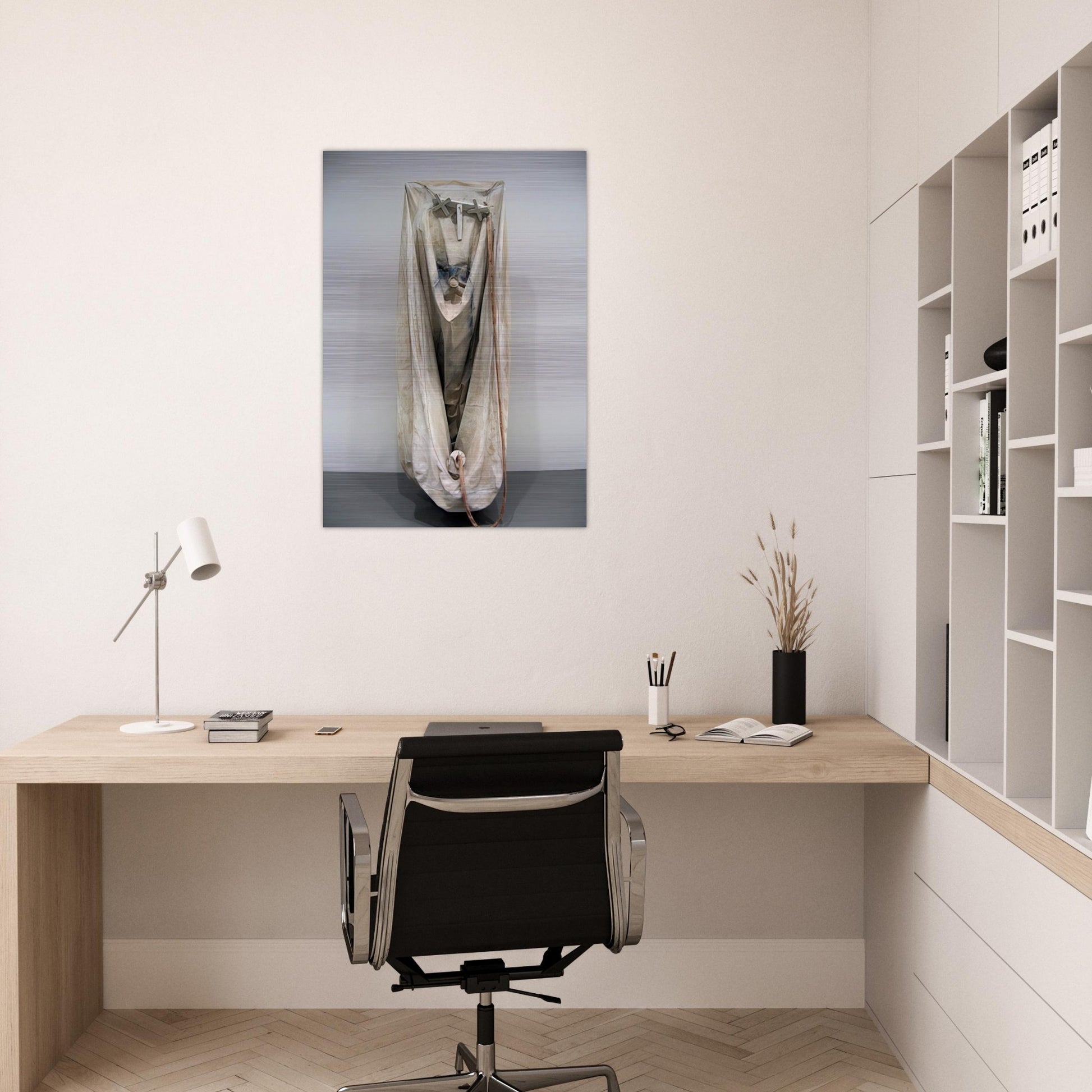 SOFT BATHTUB MODEL GHOST VERSION 1966 - Claes Oldenburg Brushed Aluminum Print - 70x100 cm / 28x40 inches | Claes Oldenburg Aluminum Print | Claes Oldenburg Prints