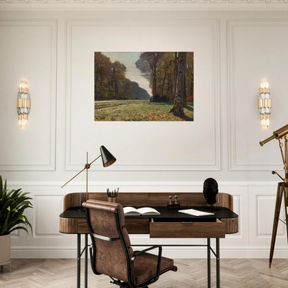 The Pave de Chailly - claude monet Brushed Aluminum Print - 70x100 cm / 28x40 inches | claude monet Aluminum Print | claude monet Prints