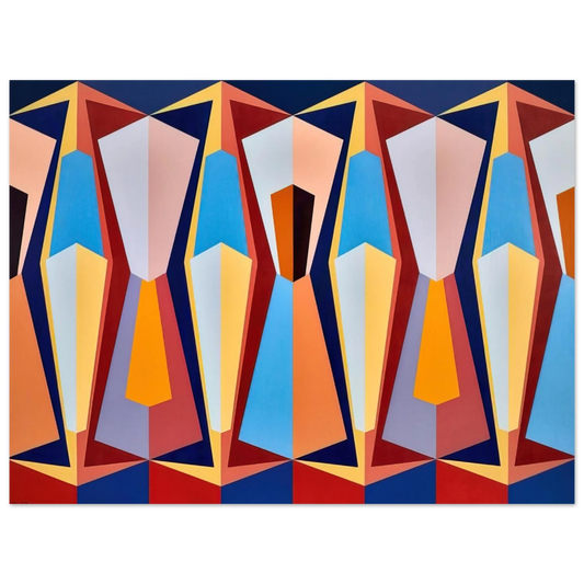 Karl Benjamin - Stage II - 1958  75x100 cm / 30x40inches Fine Art Poster