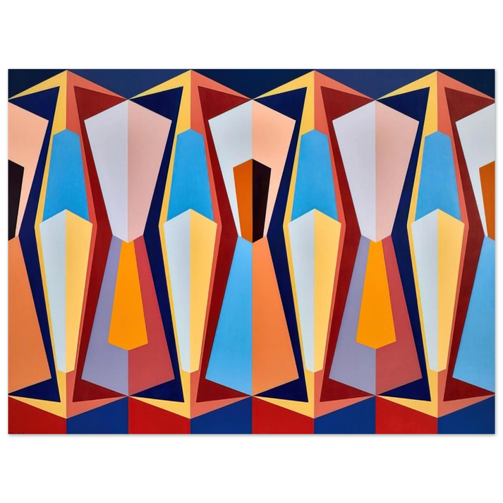Karl Benjamin - Stage II - 1958  75x100 cm / 30x40inches Fine Art Poster